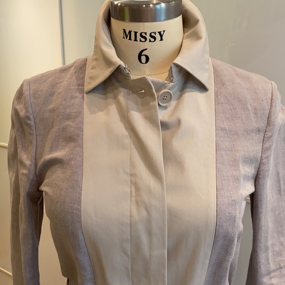 NWT Armani Exchange Linen Two-tone Jacket - Picture 3 of 5